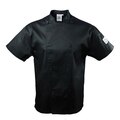 Chef Revival Knife & Steel Crew Short Sleeve Jacket - Black - 3X J005BK-3X